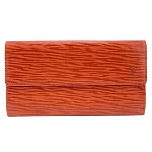 Louis Vuitton Long Wallet Portefeuille Epi Sara Kenya Brown